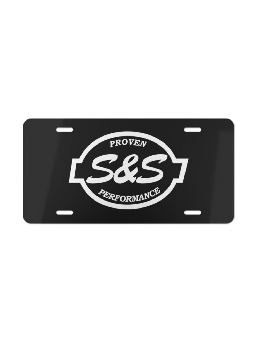 S&S Cycle Engine Logo Vanity License Plate Retro Aluminum Tag Car USA Made